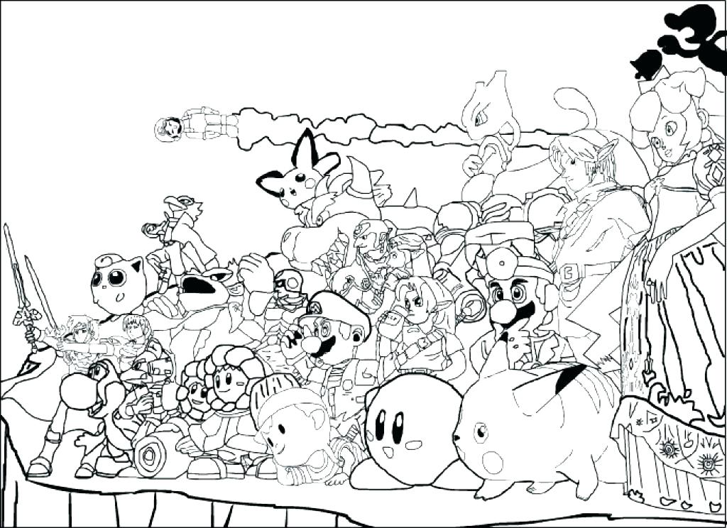 Super Mario Characters Coloring Pages At GetColorings Free 