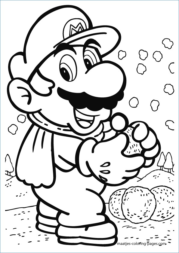 Super Mario Christmas Coloring Pages at GetColorings.com | Free