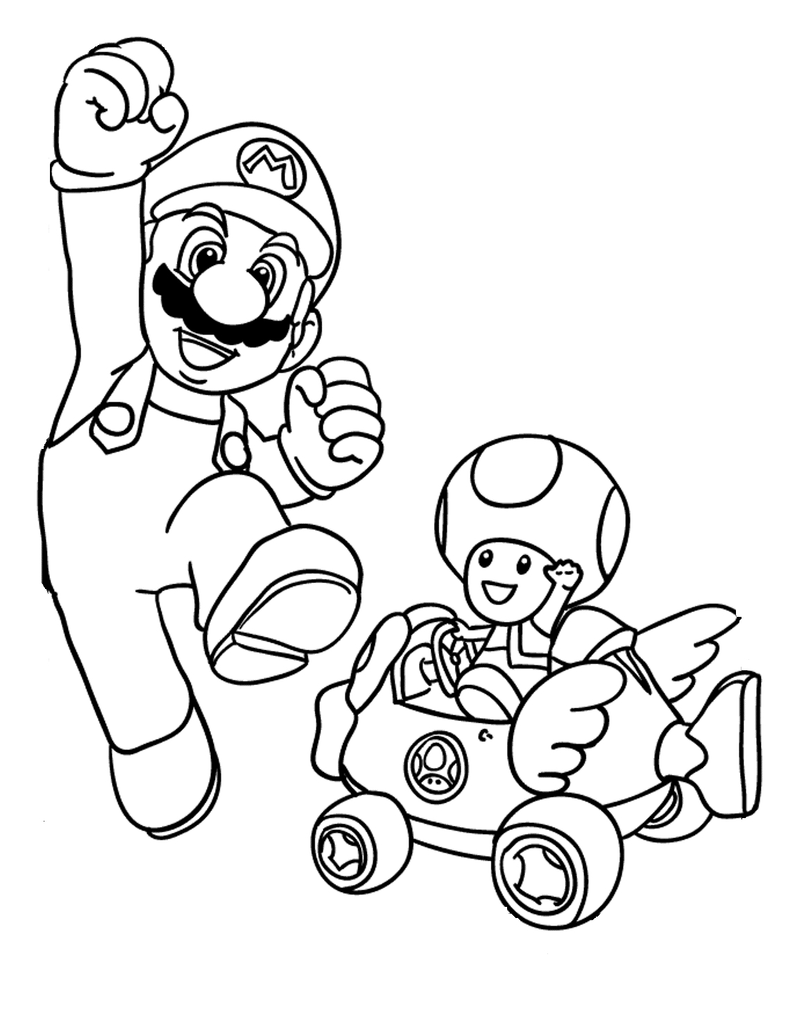 Super Mario Toad Coloring Pages At GetColorings Free Printable 