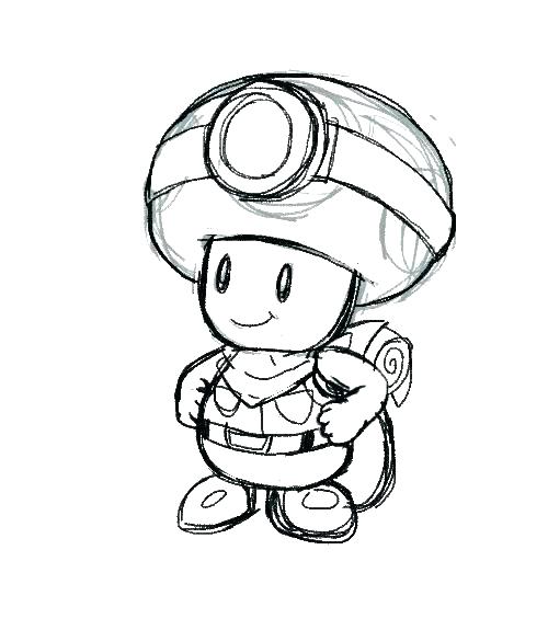 Super Mario Toad Coloring Pages At GetColorings Free Printable 
