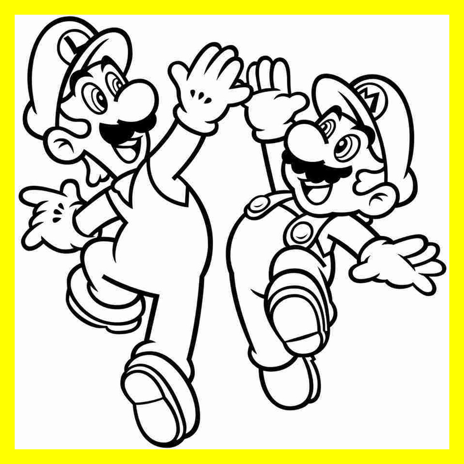 744 Simple Super Mario World Coloring Page with disney character