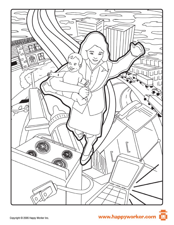 Super Mom Coloring Pages at GetColorings.com | Free printable colorings