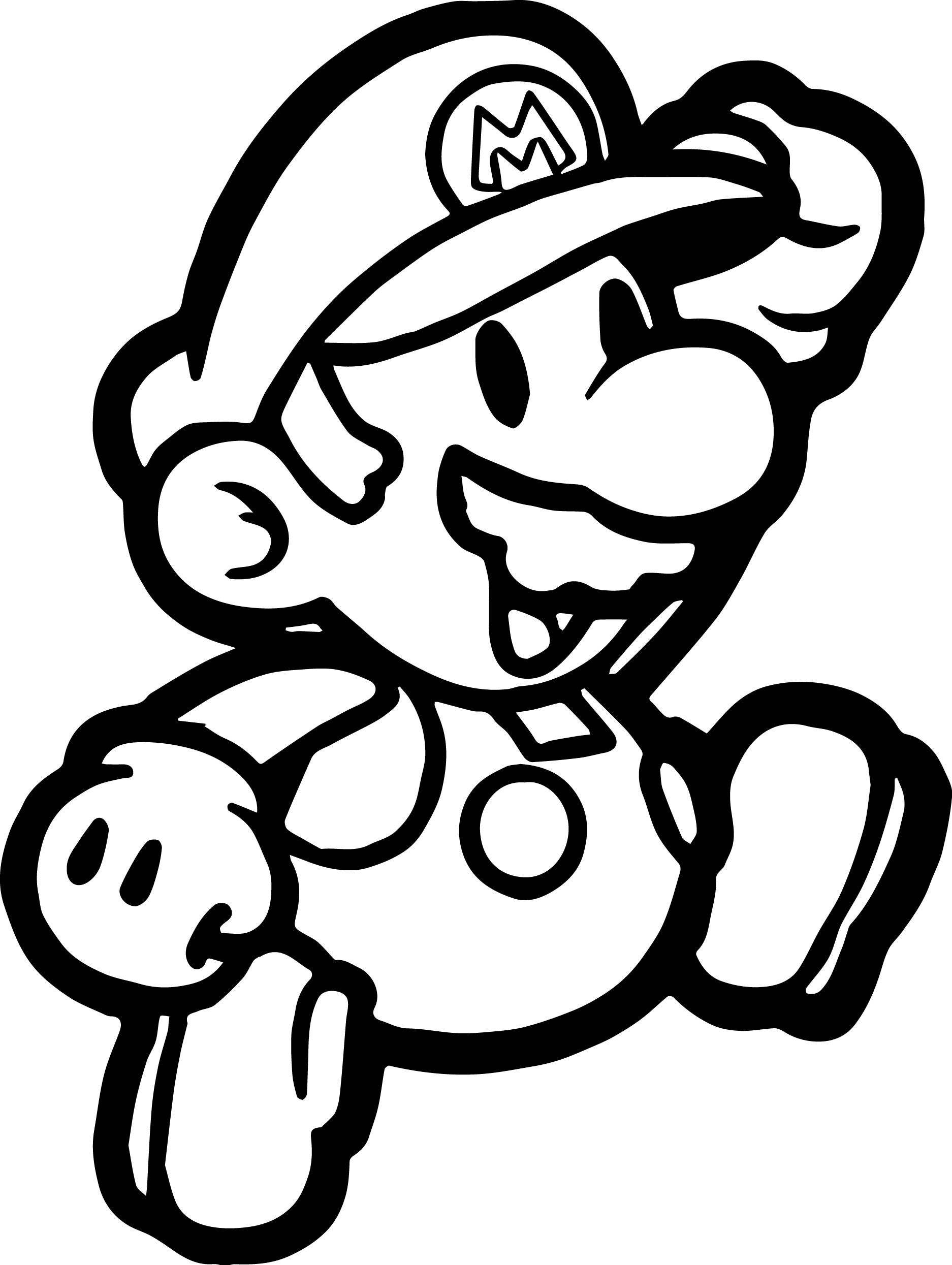 Printable Super Mario Coloring Pages