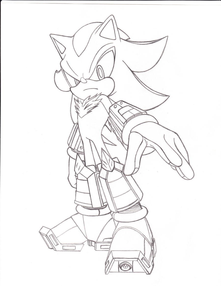 Super Shadow The Hedgehog Coloring Pages at GetColorings.com | Free