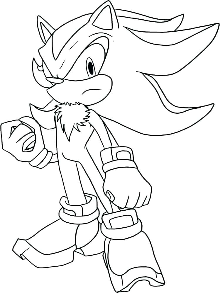 Super Shadow The Hedgehog Coloring Pages at GetColorings.com | Free