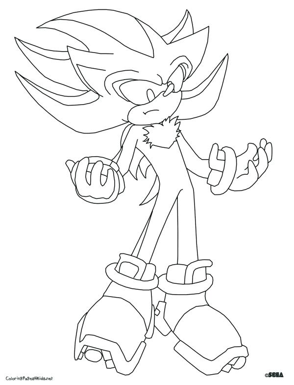 Super Sonic And Super Shadow Coloring Pages At GetColorings Free 