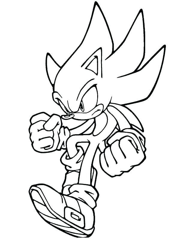 Super Sonic Coloring Pages At GetColorings Free Printable 