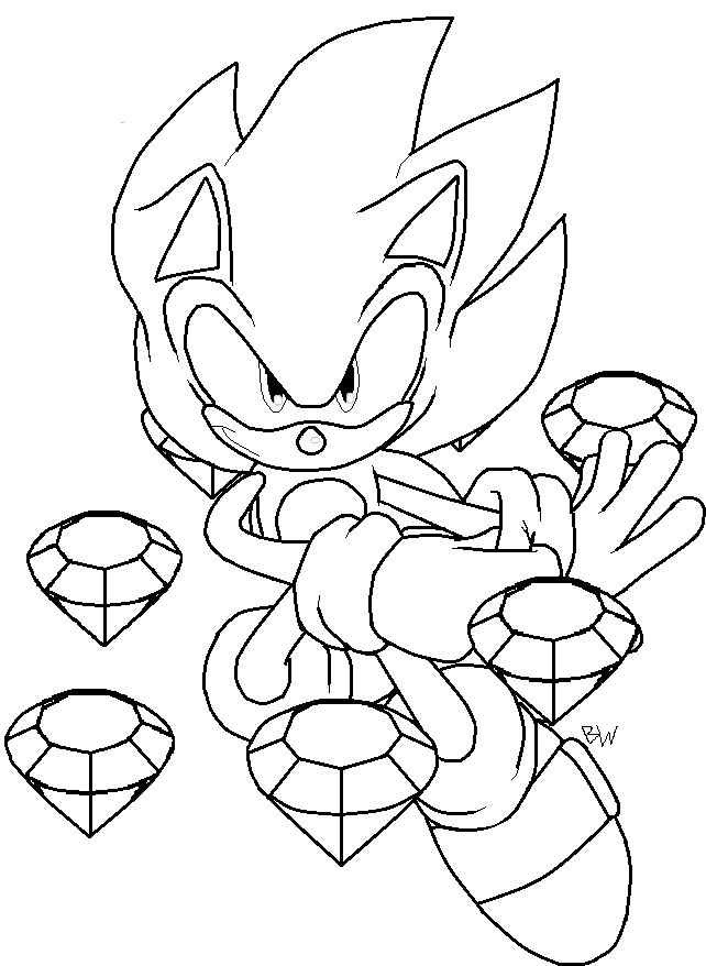 Super Sonic The Hedgehog Coloring Pages At GetColorings Free 