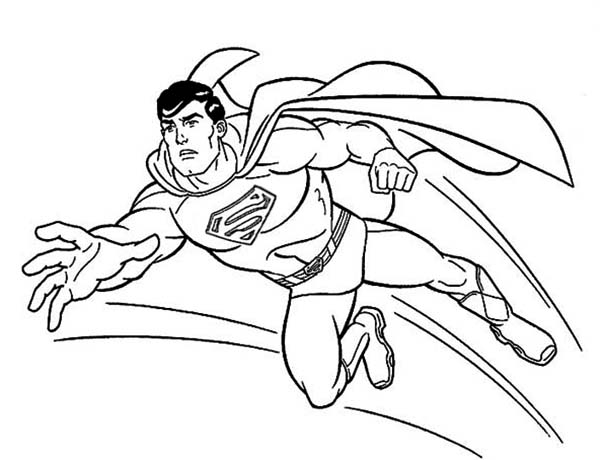 Superman Cartoon Coloring Pages at GetColoringscom Free