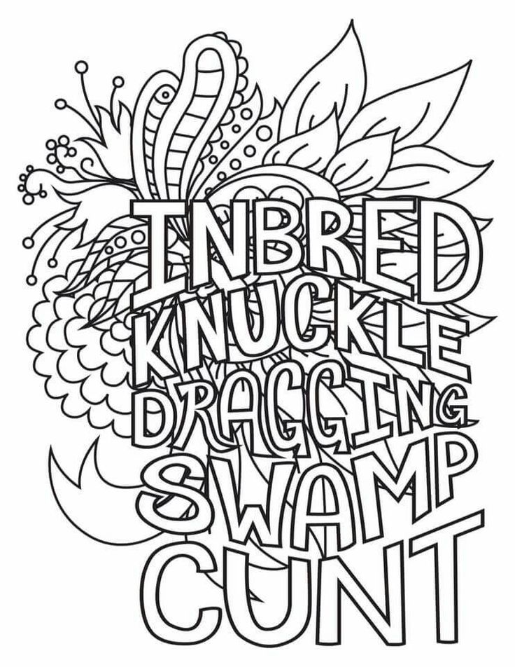 Swear Word Coloring Pages at Free printable