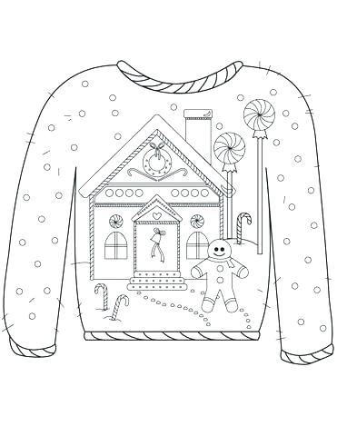 Sweater Coloring Page at GetColorings.com | Free printable colorings