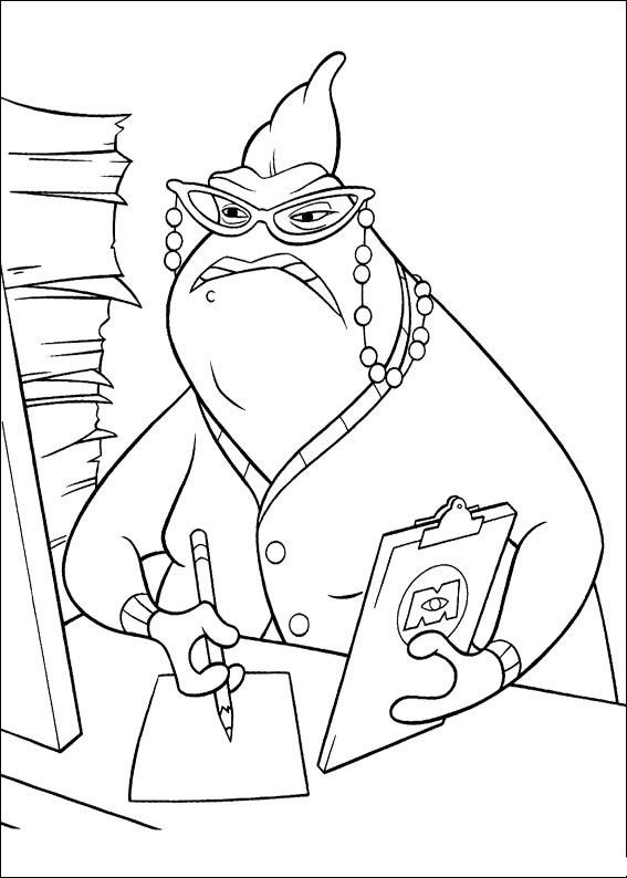 567x794 Monster Inc Coloring Pages 52 Kids Printables Party Pinterest
