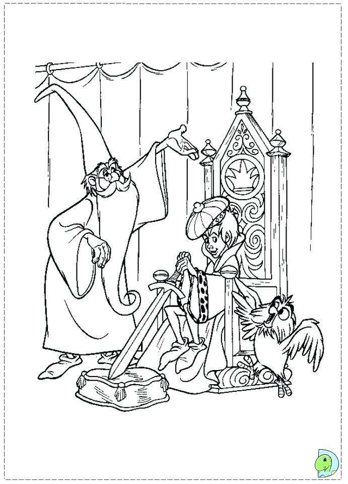 Sword In The Stone Coloring Pages at GetColorings.com | Free printable