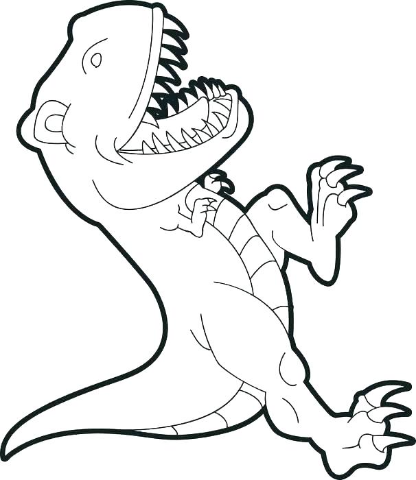 t rex dinosaur coloring pages at getcolorings  free