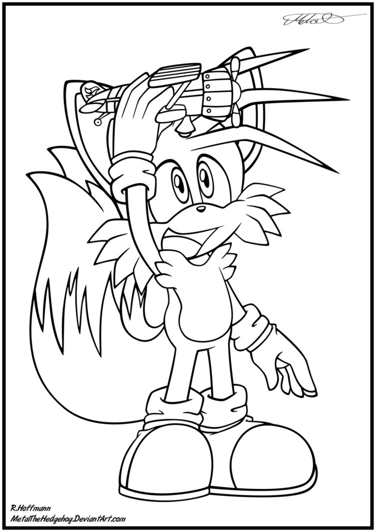 Tails The Fox Coloring Pages at GetColorings.com | Free printable