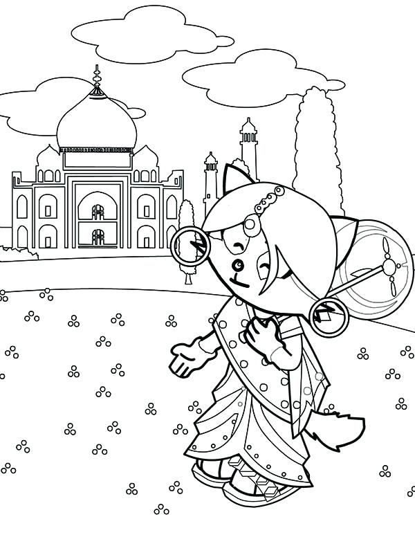 Taj Mahal Coloring Page at GetColorings.com | Free printable colorings