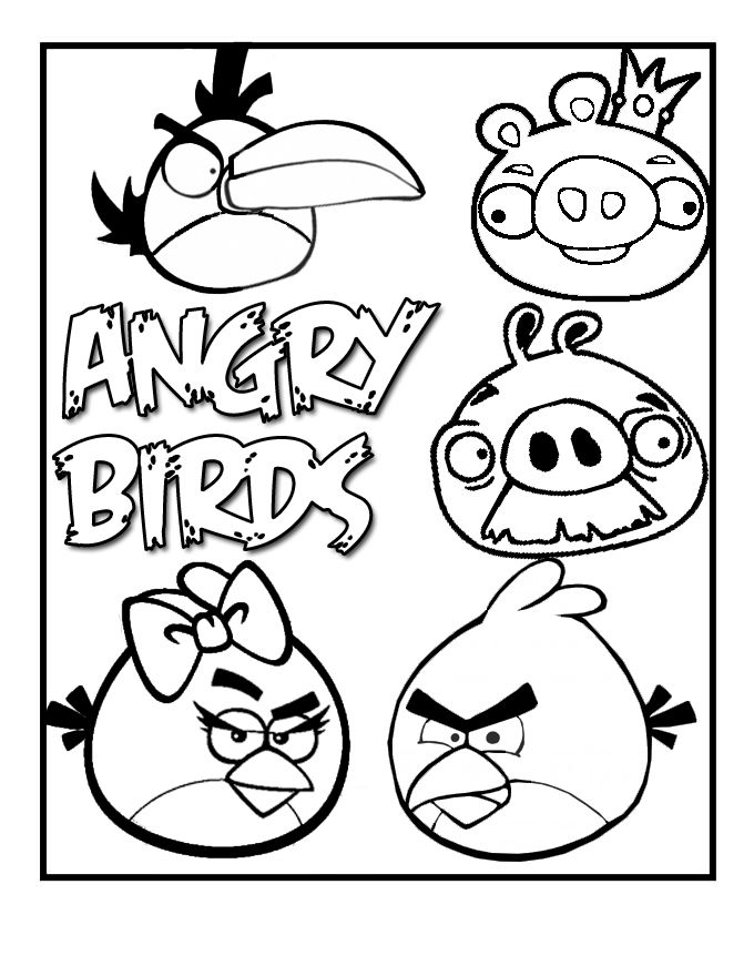 680x880 Angry Birds Coloring Pages Use For Verbs Bulletin Board