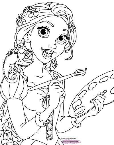 Disney Tangled Coloring Pages
