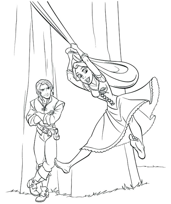Tangled Tower Coloring Pages at GetColorings.com | Free printable