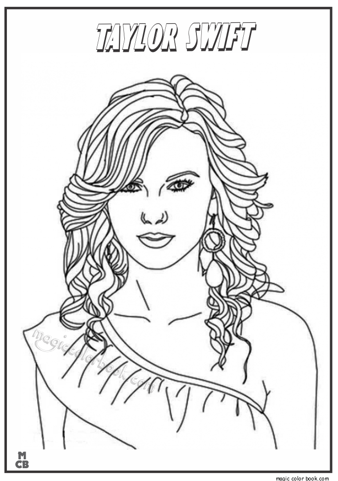 Taylor Swift Coloring Pages at GetColorings.com | Free printable