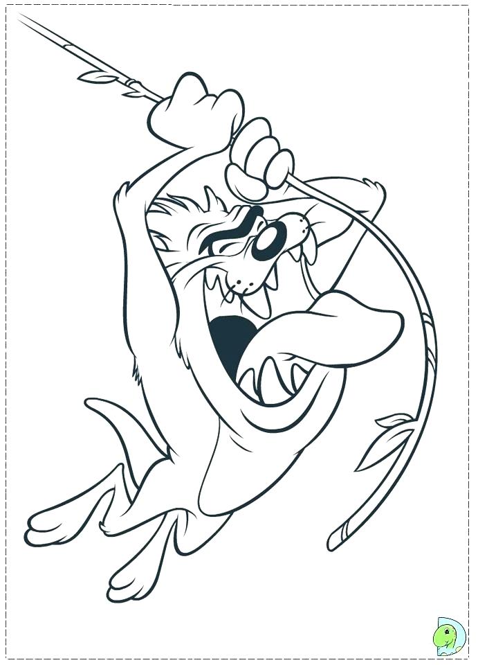 Tazz Coloring Page Coloring Pages