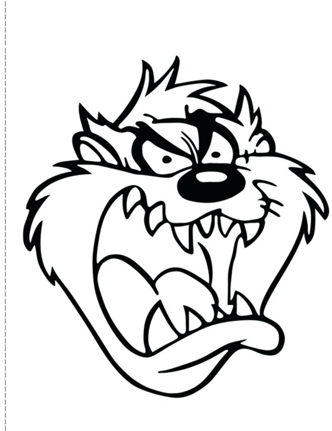 Tazmanian Devil Coloring Pages at GetColorings.com | Free printable