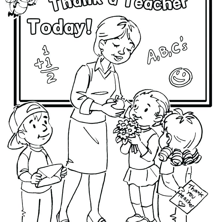 Teacher And Student Coloring Pages At GetColorings Free Printable 