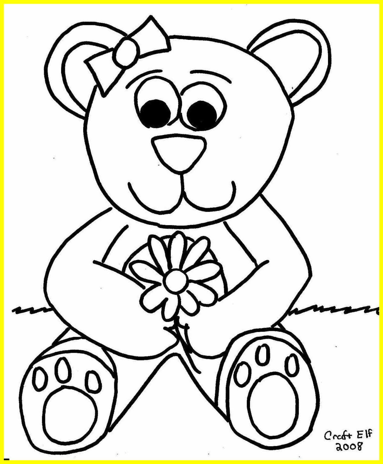 Teddy Bear Coloring Pages For Kids at GetColorings.com | Free printable