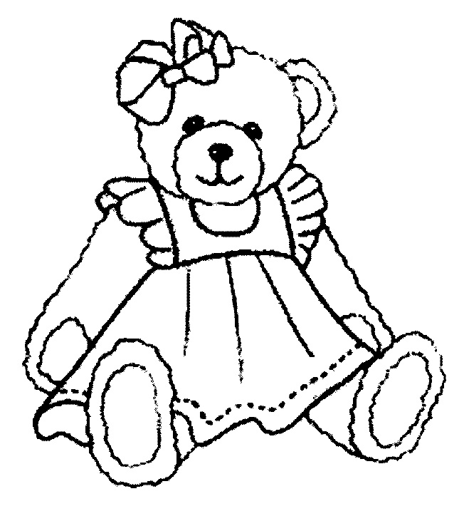 Teddy Bear Coloring Pages For Kids at GetColorings.com | Free printable
