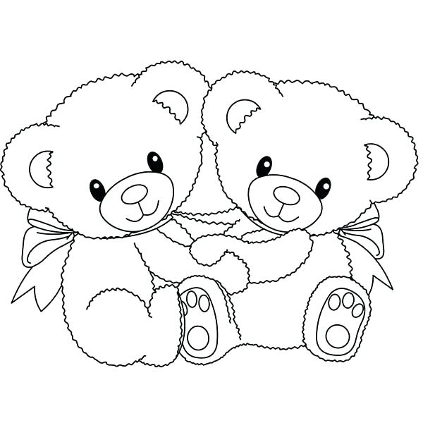 Teddy Bear With Heart Coloring Pages at GetColorings.com ...