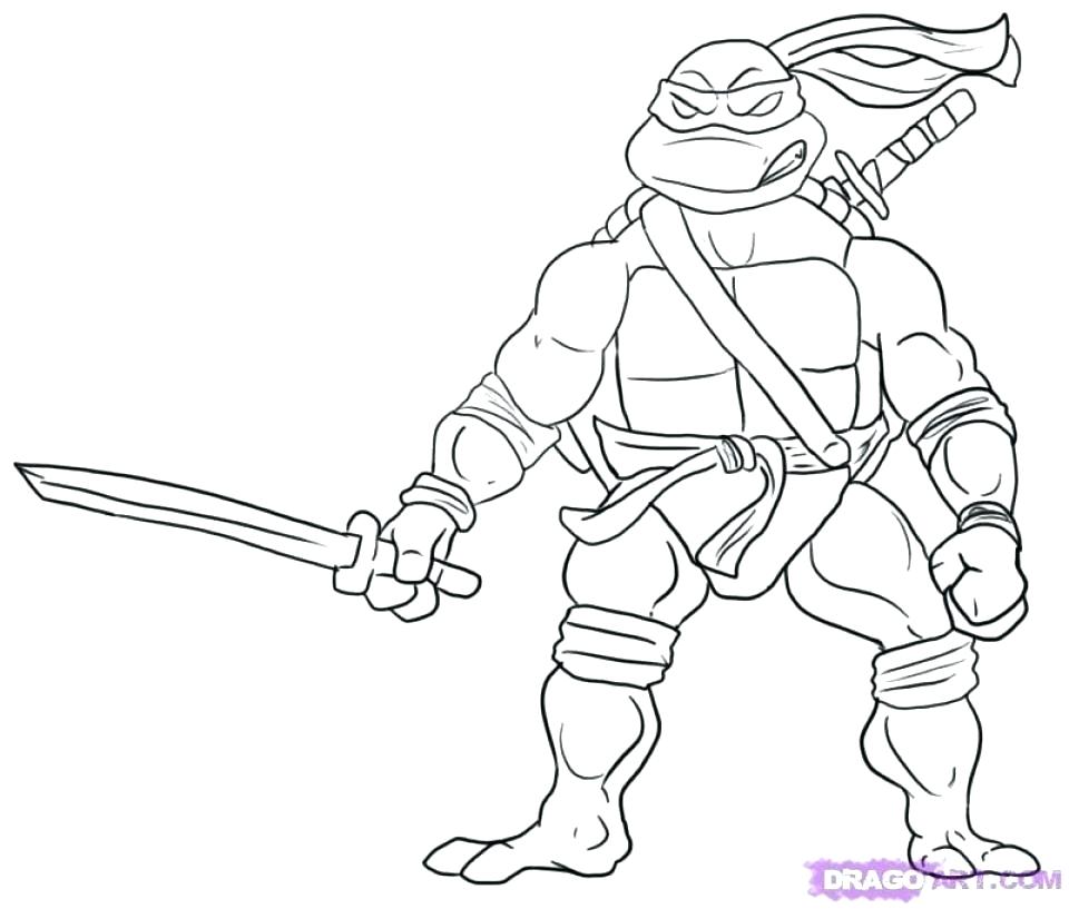 Teenage Mutant Ninja Turtles Coloring Pages Leonardo at GetColorings