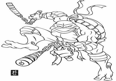 Teenage Mutant Ninja Turtles Raphael Coloring Pages At Getcolorings.com 