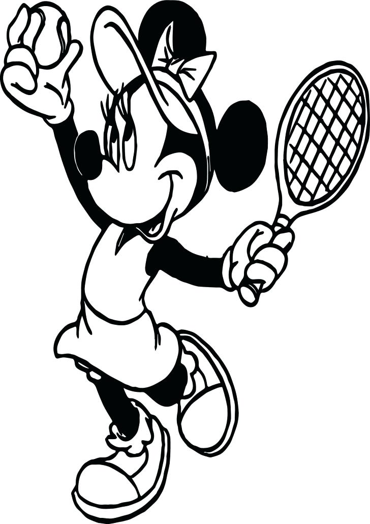 Tennis Racket Coloring Page at GetColorings.com | Free printable