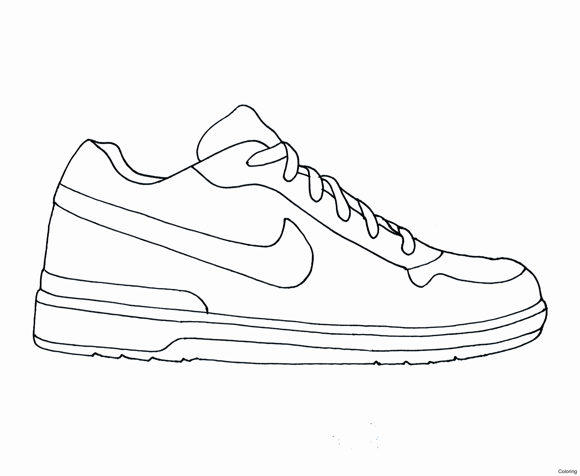 Tennis Shoe Coloring Page At GetColorings Free Printable 