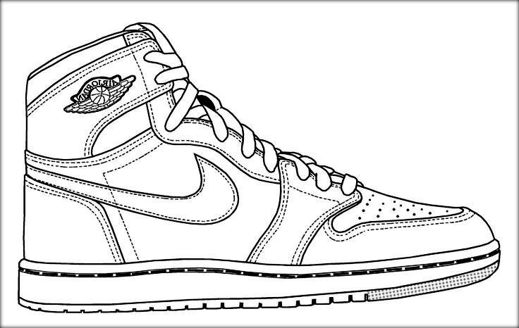 Converse Shoe Coloring Page At Getcolorings Free Printable