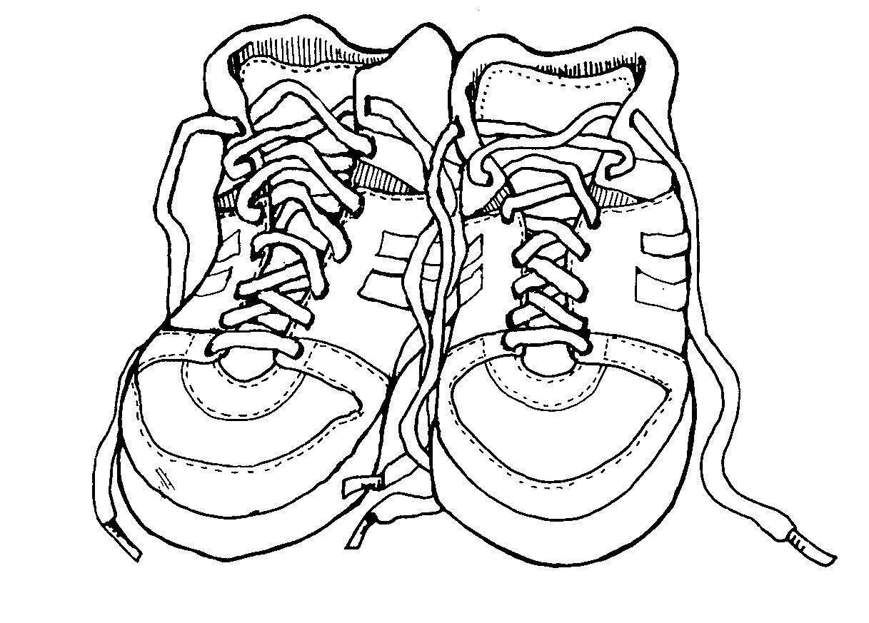Tennis Shoe Coloring Pages at GetColorings.com | Free ...