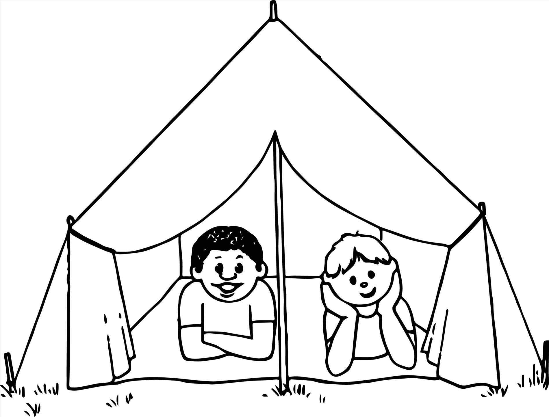 Tent Coloring Page at GetColorings com Free printable colorings pages