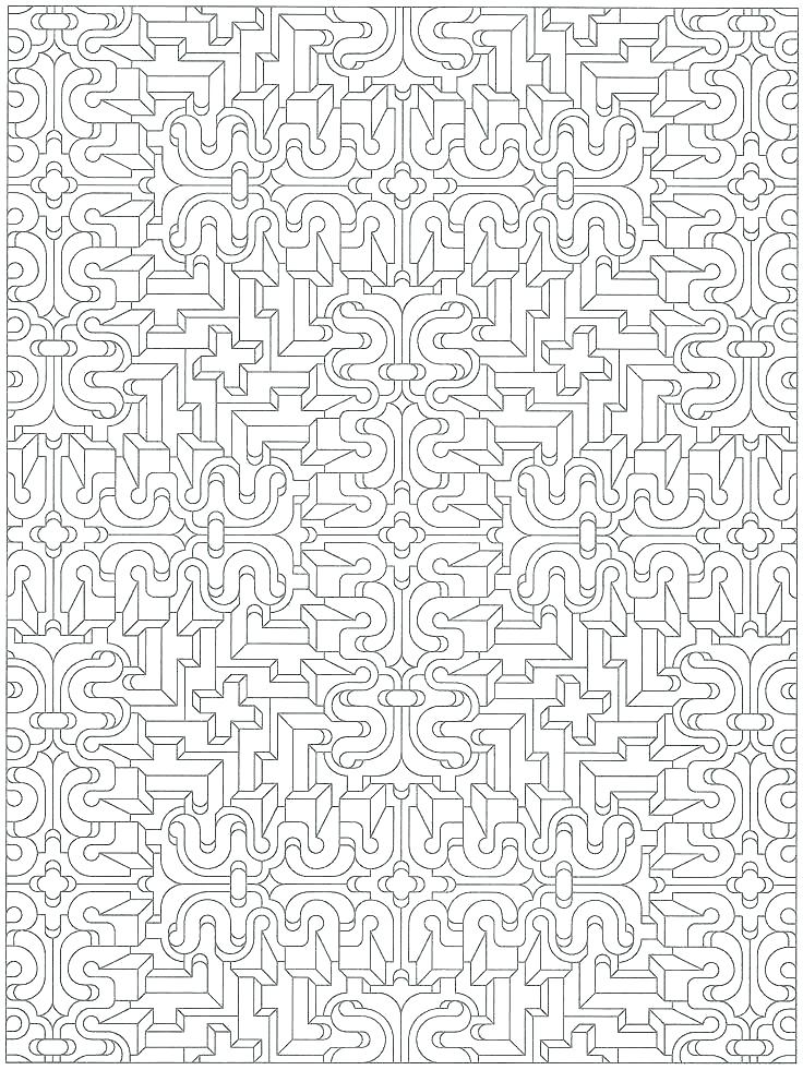Tessellation Coloring Pages Free Printable at GetColorings.com | Free