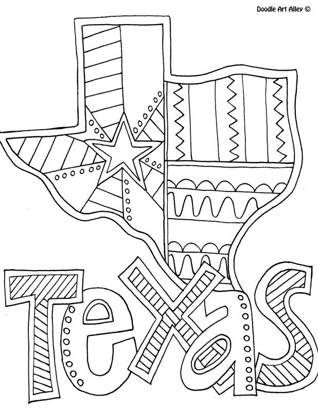 Texas History Coloring Pages at Free printable