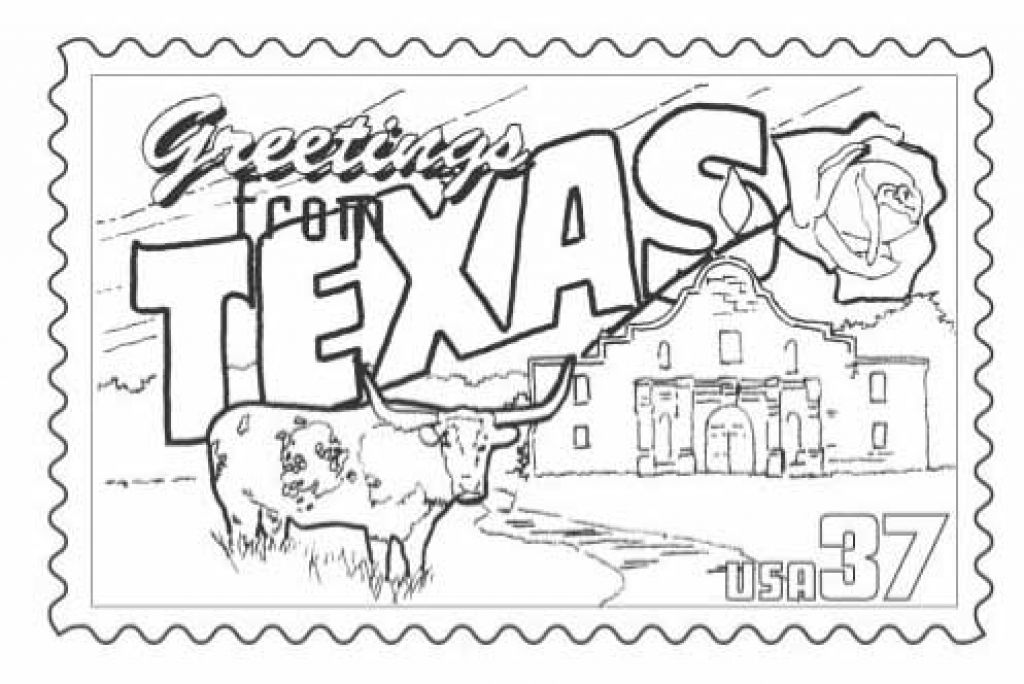 Texas State Symbols Coloring Pages at GetColorings.com | Free printable