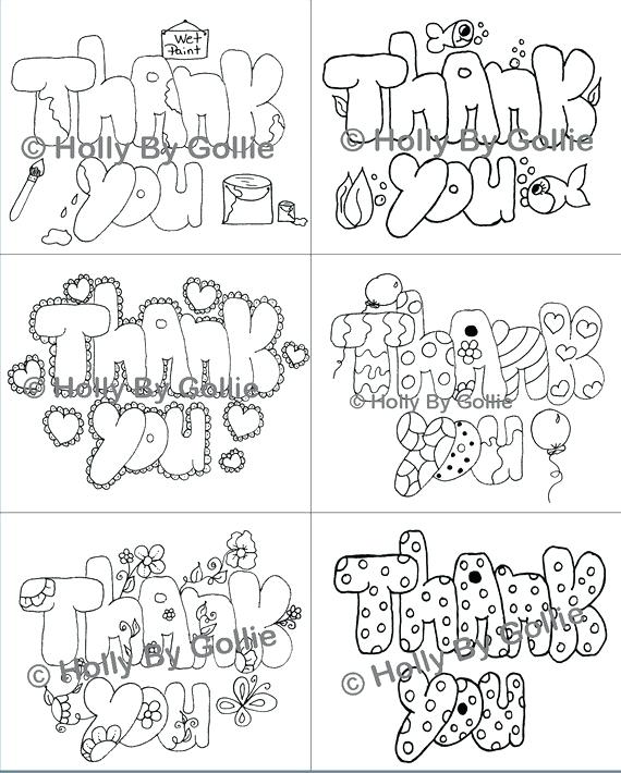 Thank You Card Coloring Page at GetColorings com Free printable
