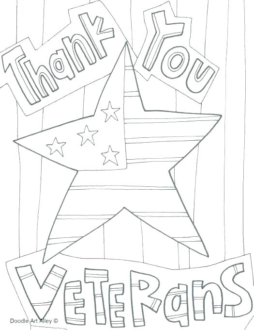 Thank You Veterans Coloring Pages at GetColorings com Free printable