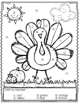 Thanksgiving Coloring Pages By Number at GetColorings.com | Free