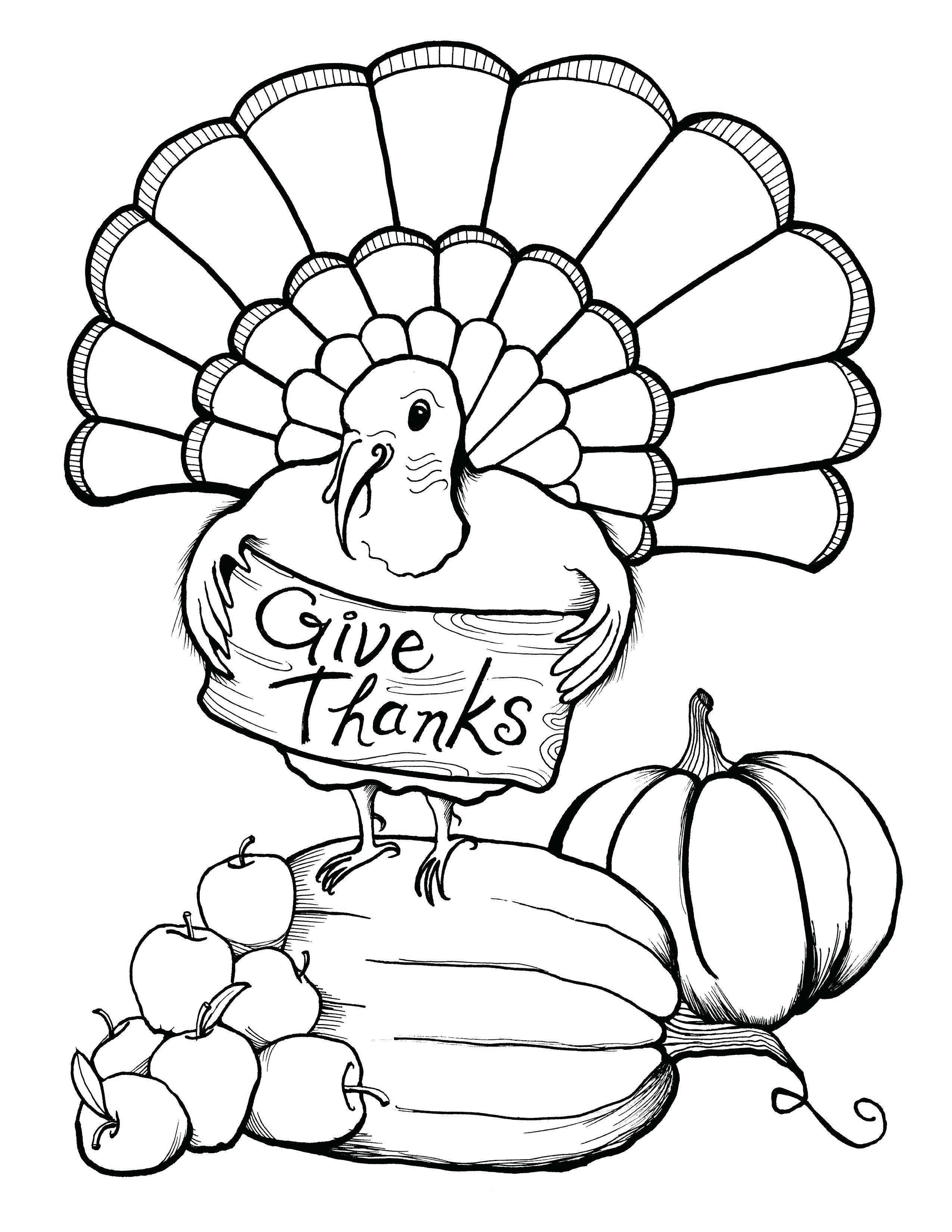 Free Thanksgiving Coloring Pictures To Print