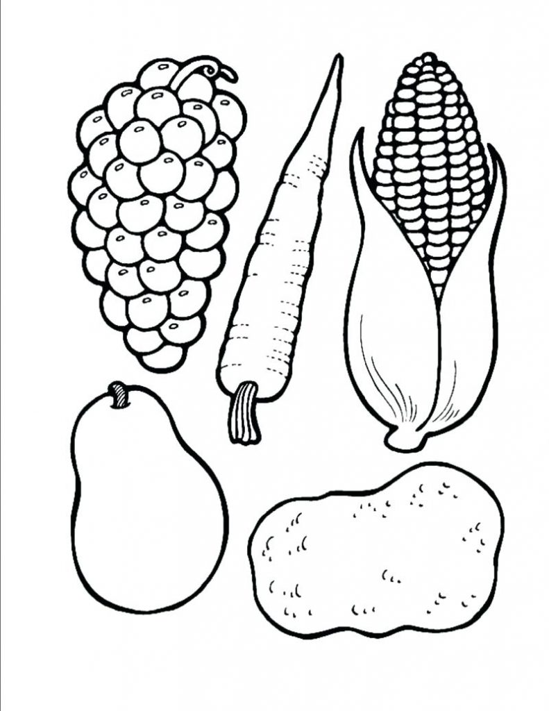 Free Printable Thanksgiving Food Coloring Pages