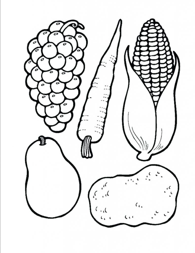 Thanksgiving Food Coloring Pages At GetColorings Free Printable 