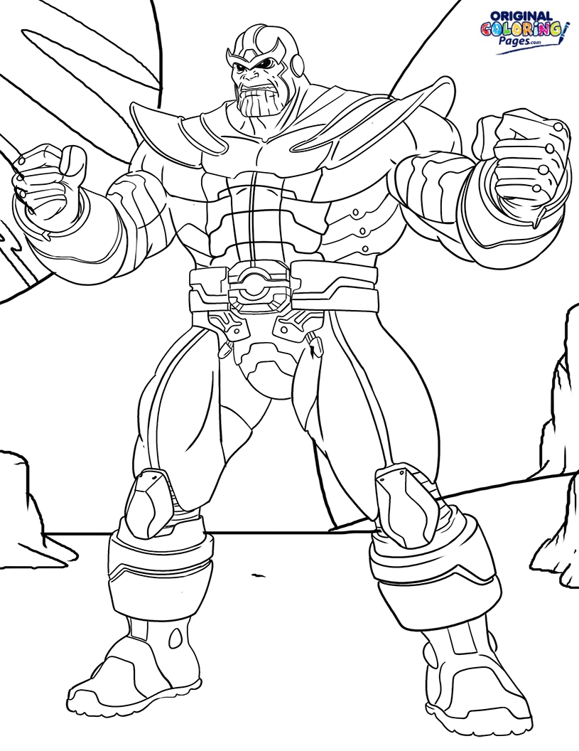 thanos coloring pages at getcolorings  free printable