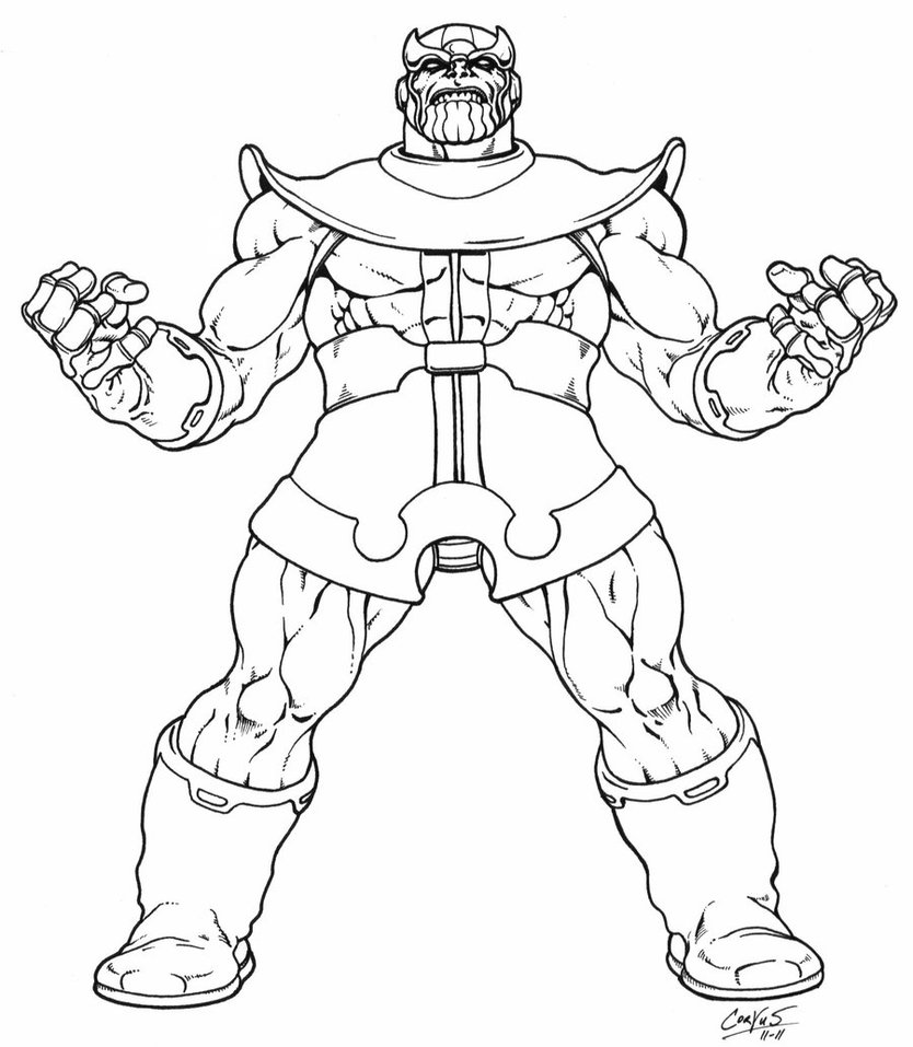 Thanos Coloring Pages at GetColorings.com | Free printable colorings