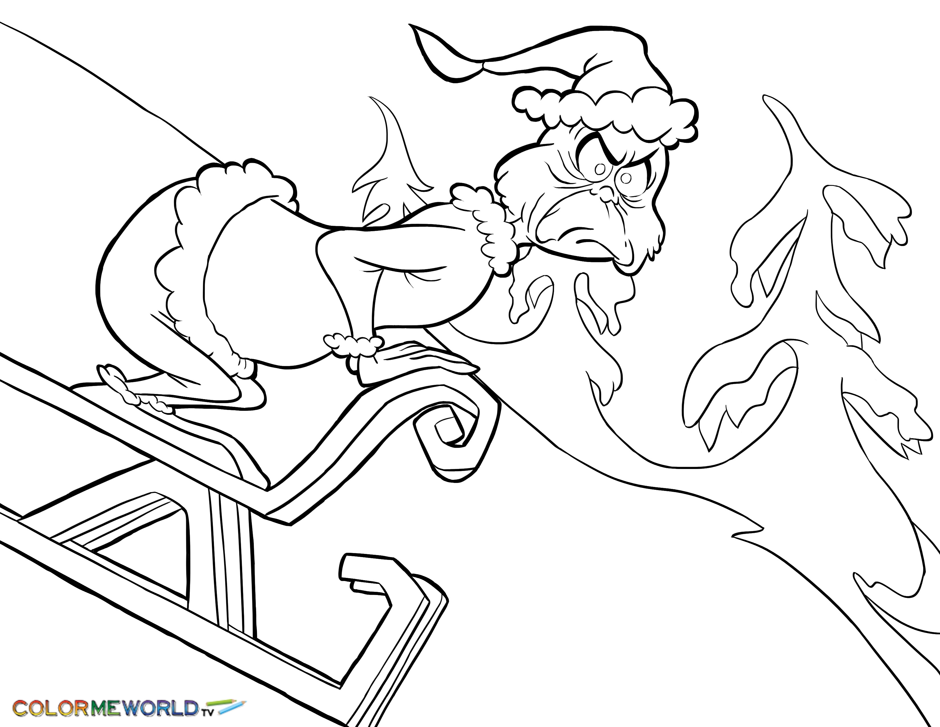 The Grinch Who Stole Christmas Coloring Pages at GetColorings.com