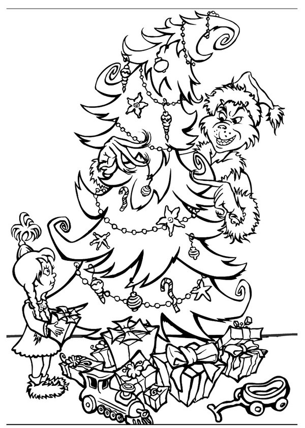 The Grinch Who Stole Christmas Coloring Pages at GetColorings.com